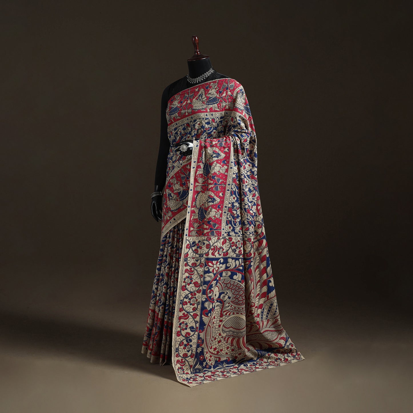 Printed Cotton Kalamkari Saree 05