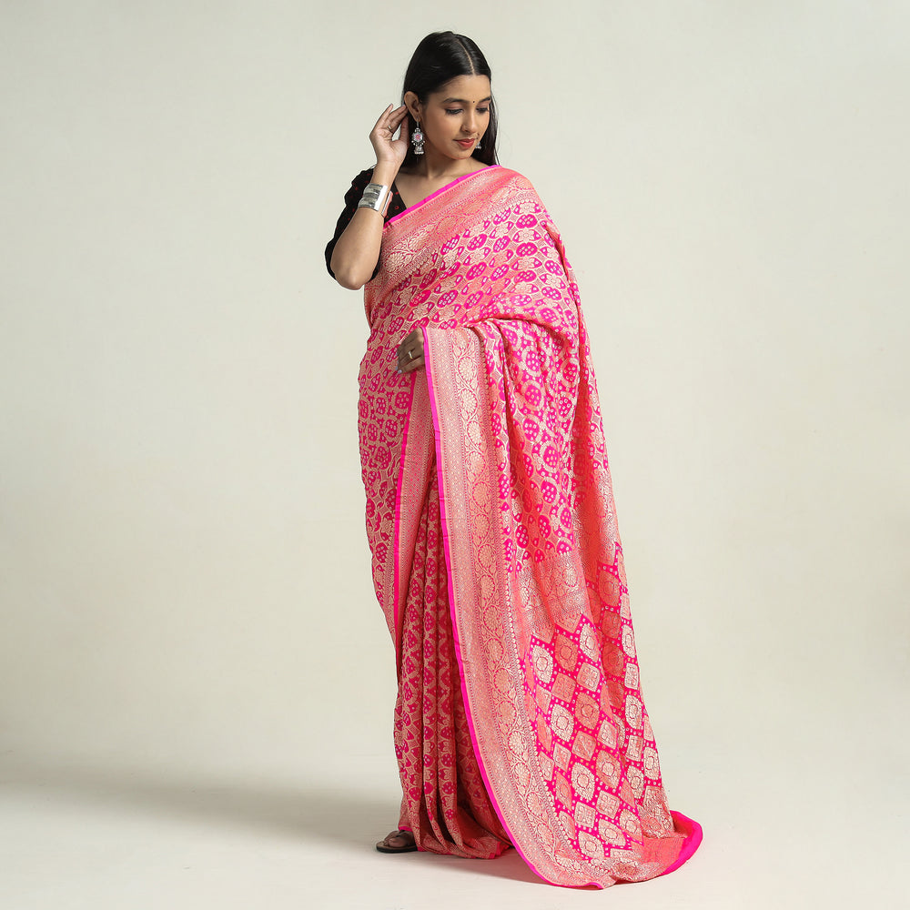 bandhani saree