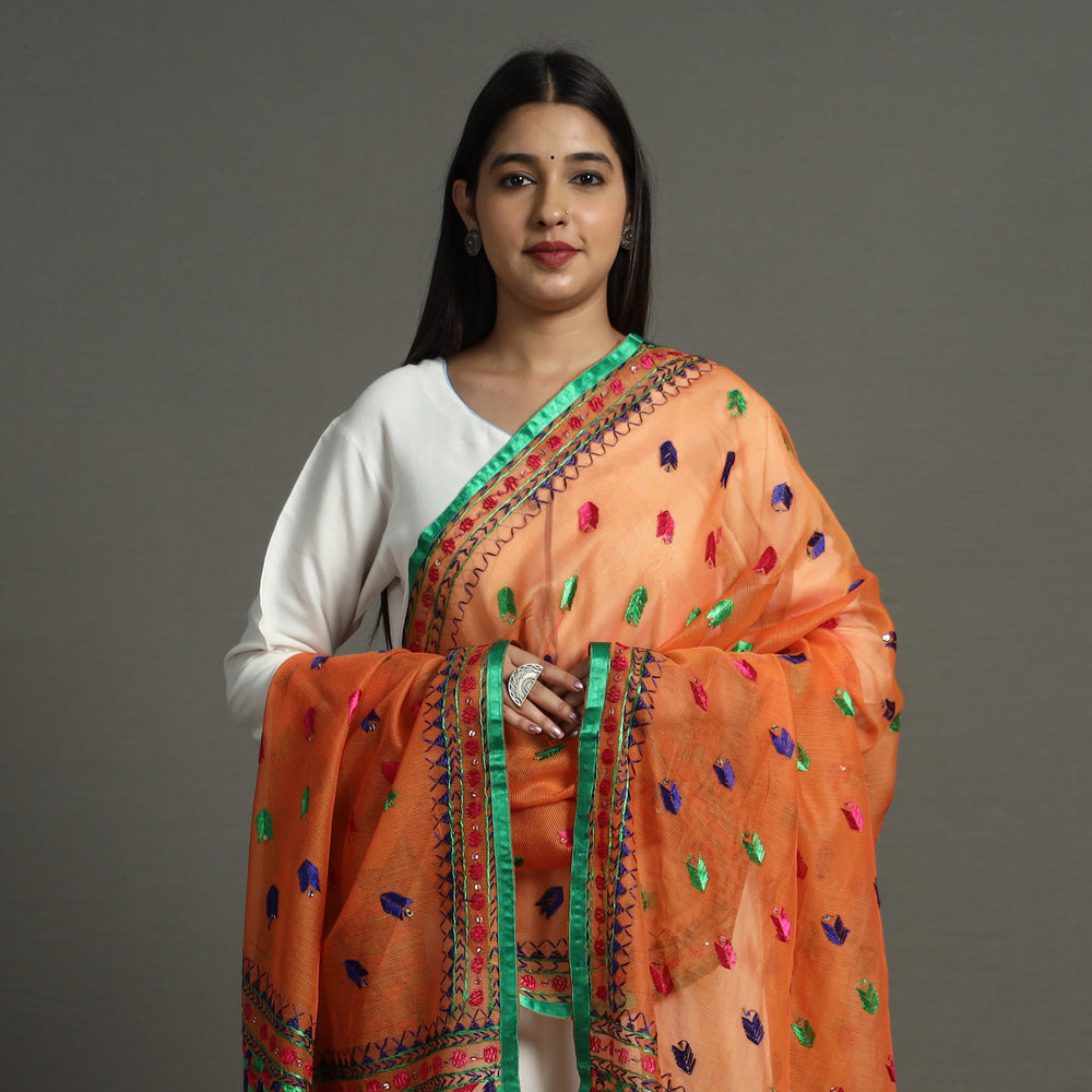 phulkari embroidery dupatta