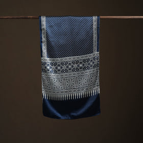 Mashru Silk Printed Ajrakh Stole 35