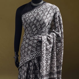 Batik Hand Block Print Pure Mul Cotton Ready To Wear Saree 50