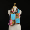 Bengal Kantha Handwork Patchwork Reversible Silk Stole 167