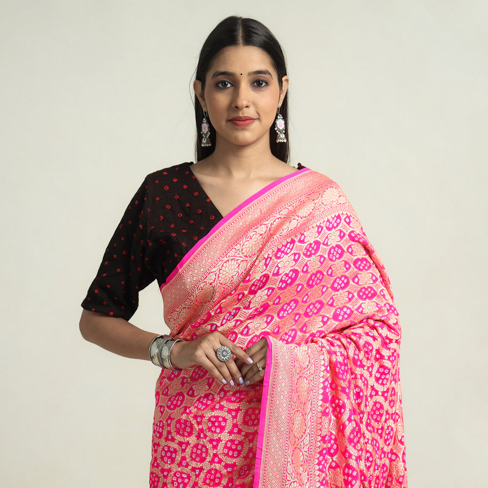 bandhani saree