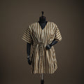 Akola Hand Block Print Natural Dyed Cotton Kaftan (Medium) 171