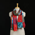 Bengal Kantha Handwork Patchwork Reversible Silk Stole 170