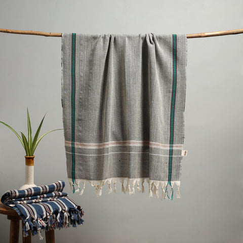 Handloom Fine Cotton Bath Towel 04