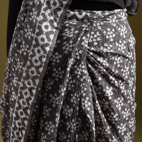 Batik Hand Block Print Pure Mul Cotton Ready To Wear Saree 50