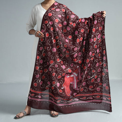 batik cotton dupatta