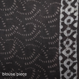 Batik Hand Block Print Pure Mul Cotton Ready To Wear Saree 50