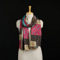 Bengal Kantha Handwork Patchwork Reversible Silk Stole 175