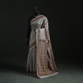 Bengal Kantha Hand Embroidery Silk Cotton Chapa Work Saree 85