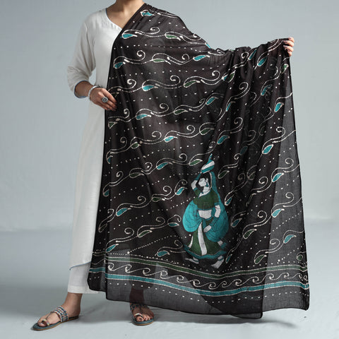 batik cotton dupatta