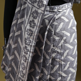 Batik Hand Block Print Pure Mul Cotton Ready To Wear Saree 51