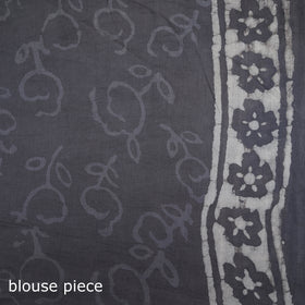 Batik Hand Block Print Pure Mul Cotton Ready To Wear Saree 51