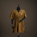 Akola Hand Block Print Natural Dyed Cotton Kaftan (Medium) 173