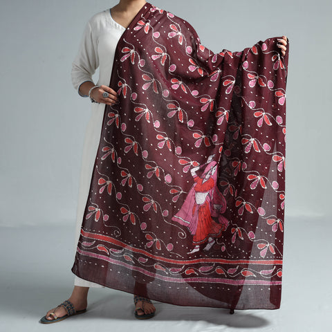 batik cotton dupatta