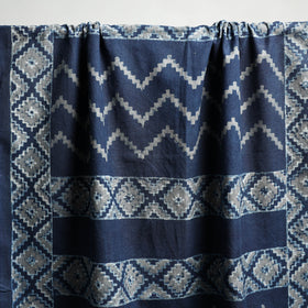 Blue Akola Block Print Pure Handloom Cotton Towel