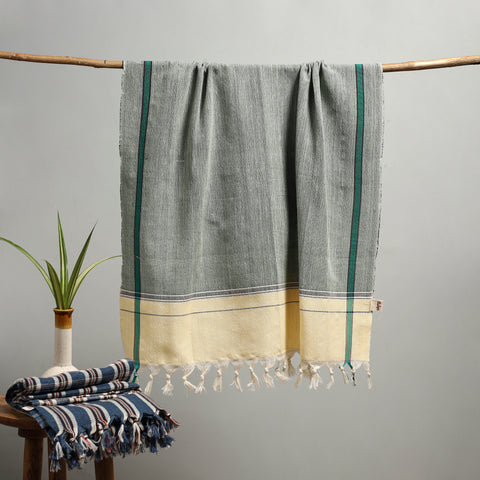 Handloom Fine Cotton Bath Towel 07