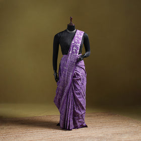 Batik Hand Block Print Pure Mul Cotton Ready To Wear Saree 52