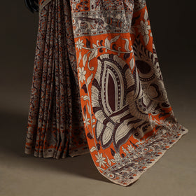 Printed Cotton Kalamkari Saree 08