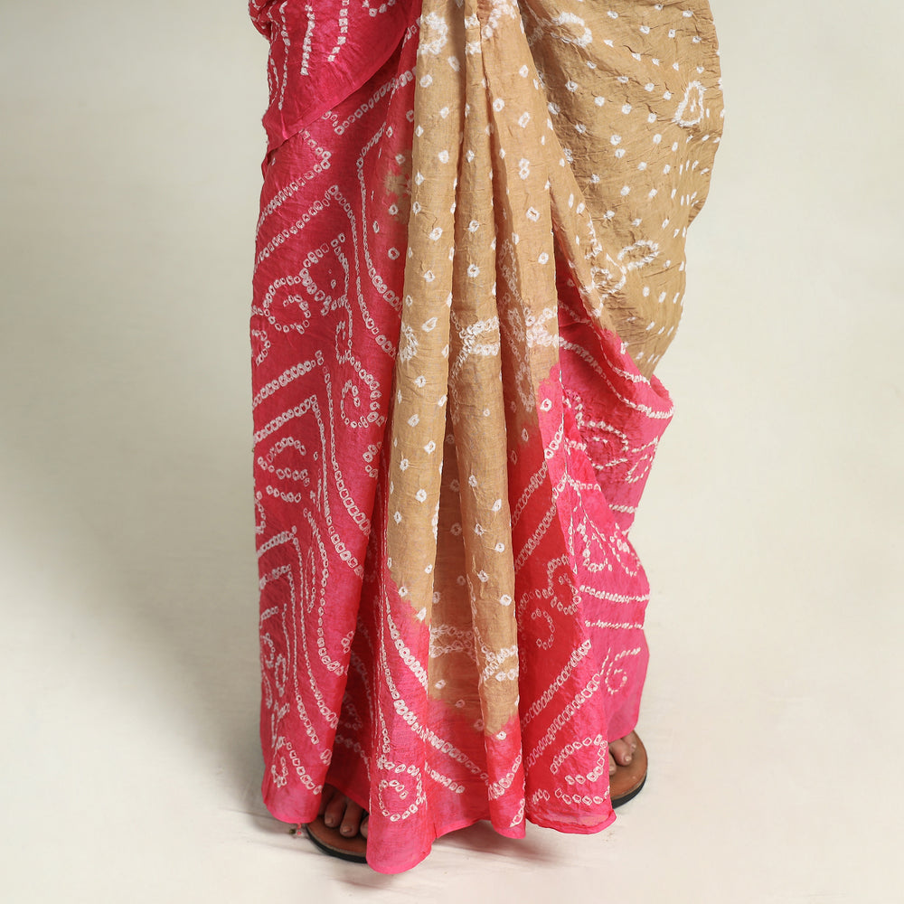 bandhani saree