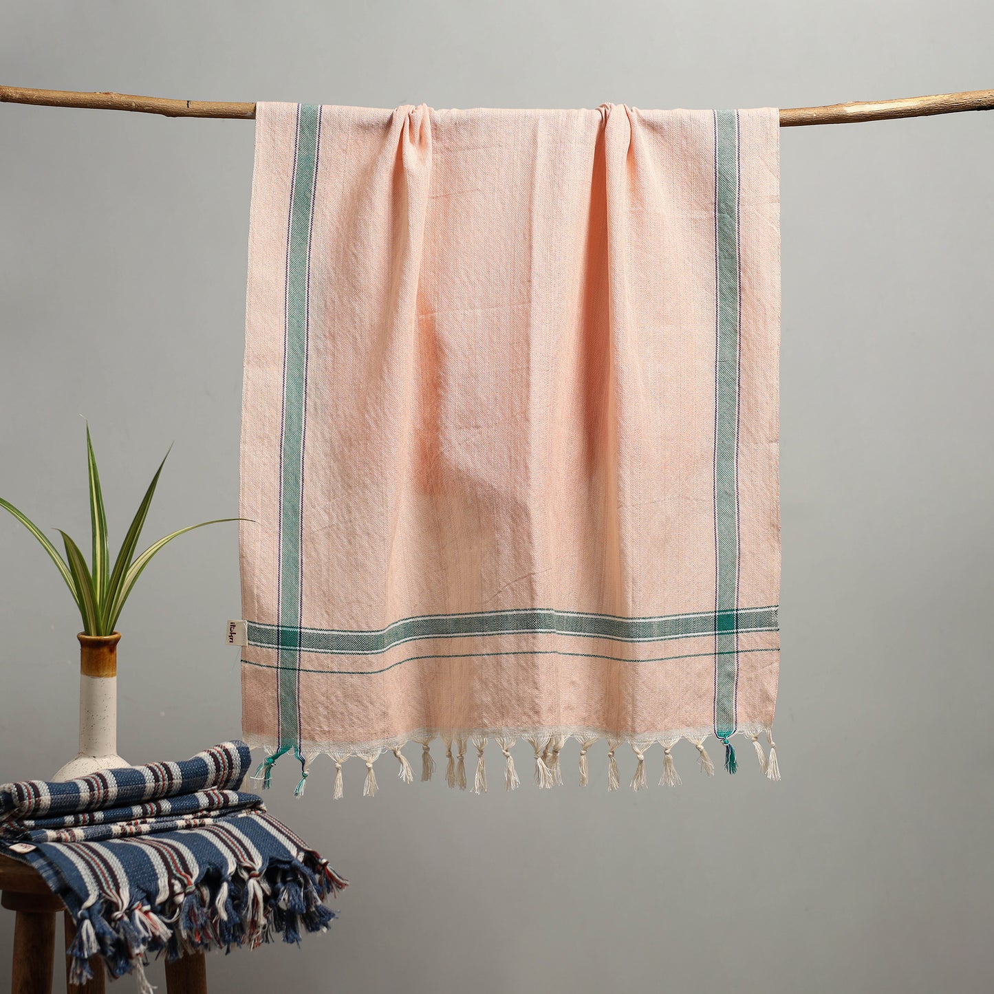 Handloom Fine Cotton Bath Towel 08