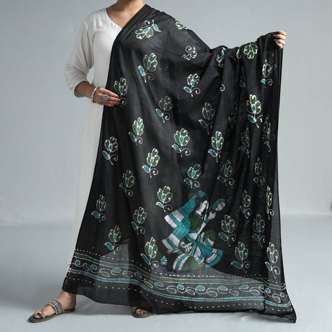 batik cotton dupatta