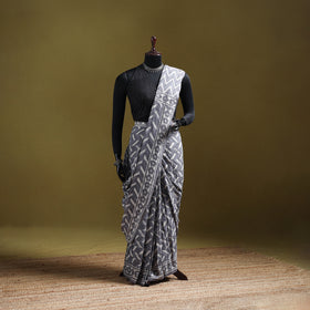 Batik Hand Block Print Pure Mul Cotton Ready To Wear Saree 53