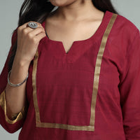 Mangalagiri Kurta with Palazzo & Dupatta Set