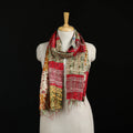 Bengal Kantha Handwork Patchwork Reversible Silk Stole 190