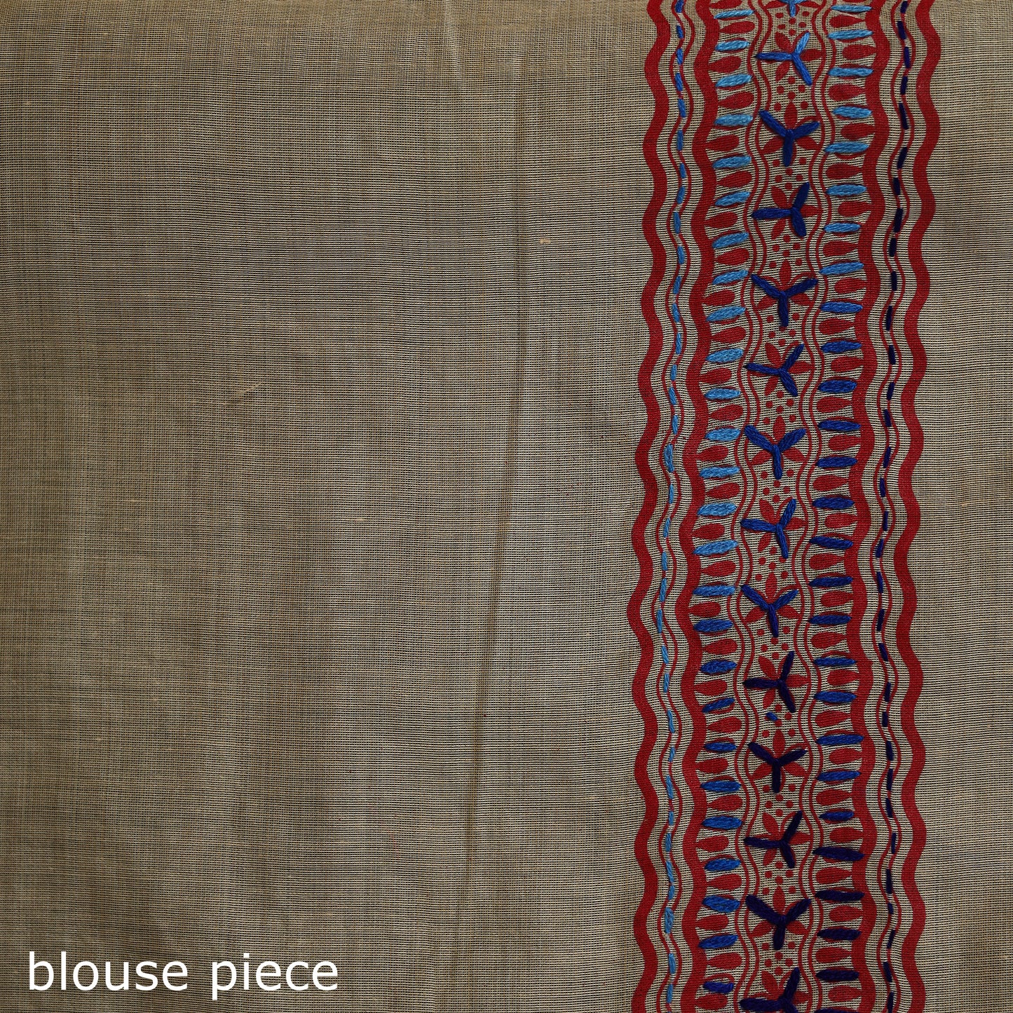 Bengal Kantha Hand Embroidery Silk Cotton Chapa Work Saree 87