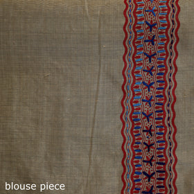 Bengal Kantha Hand Embroidery Silk Cotton Chapa Work Saree 87