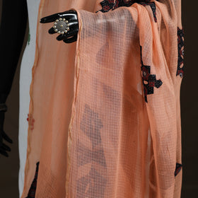 Kota Doria Cotton Barmer Applique Work Dupatta with Zari Border 04