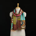 Bengal Kantha Handwork Patchwork Reversible Silk Stole 191