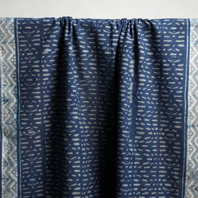 Blue - Akola Block Print Pure Handloom Cotton Towel 16
