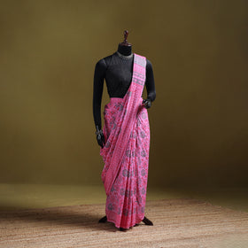 Sanganeri Hand Block Print Pure Mul Cotton Ready To Wear Saree  09