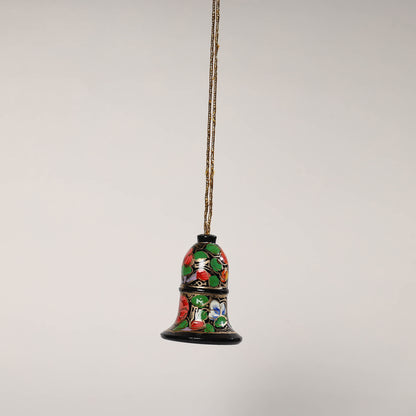 Bell - Kashmir Handpainted Wooden Christmas Ornament (2 Inches)