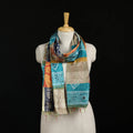 Bengal Kantha Handwork Patchwork Reversible Silk Stole 195