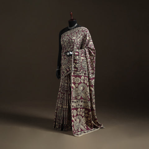 Printed Cotton Kalamkari Saree 12