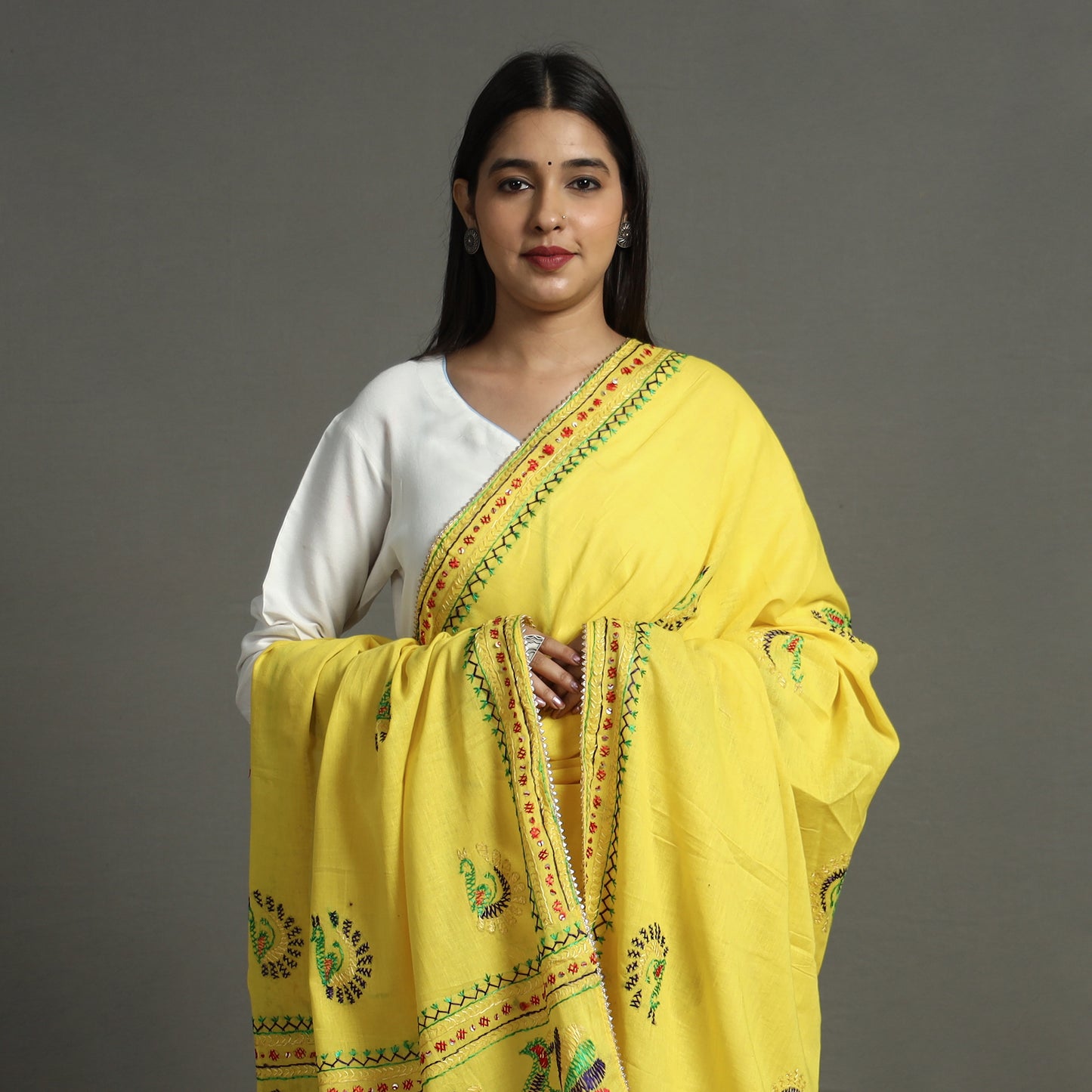 Phulkari Embroidered Dupatta