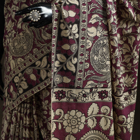 Printed Cotton Kalamkari Saree 12