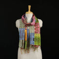 Bengal Kantha Handwork Patchwork Reversible Silk Stole 201
