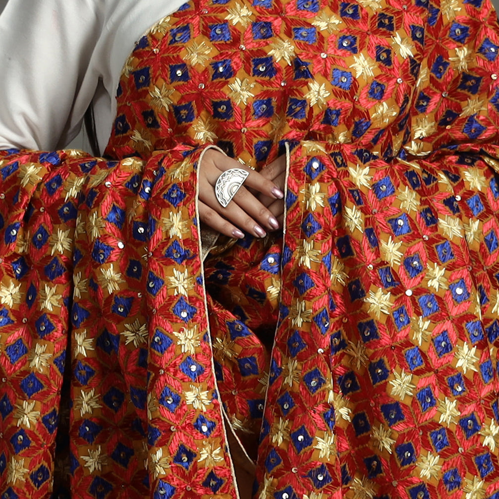 Phulkari Embroidered Dupatta