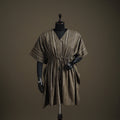 Akola Hand Block Print Natural Dyed Cotton Kaftan (Medium) 180
