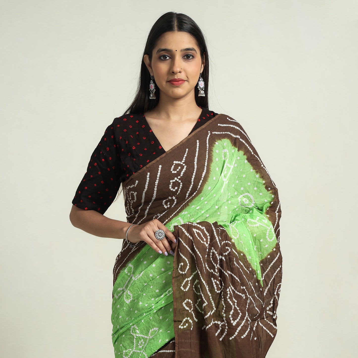 bandhani saree