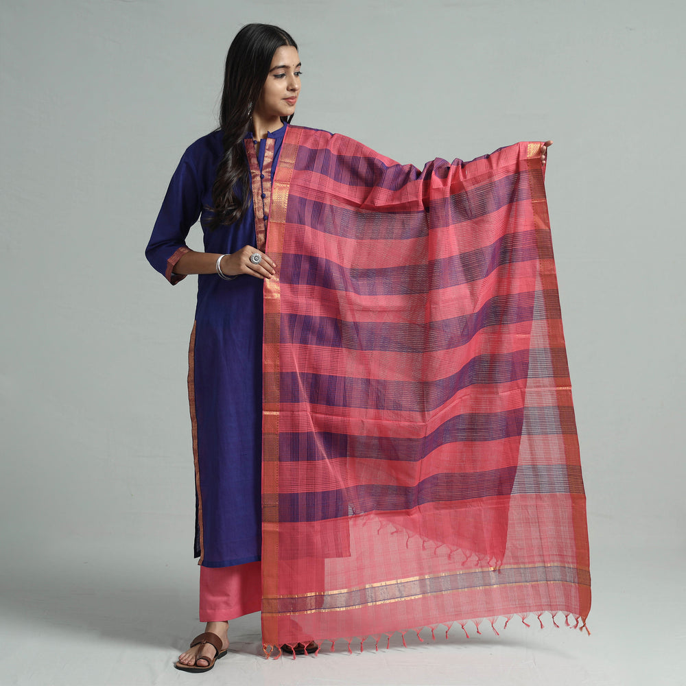 Mangalagiri Kurta with Palazzo & Dupatta Set