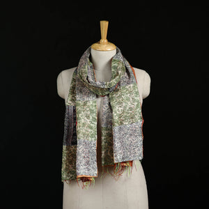 Bengal Kantha Handwork Patchwork Reversible Silk Stole 204