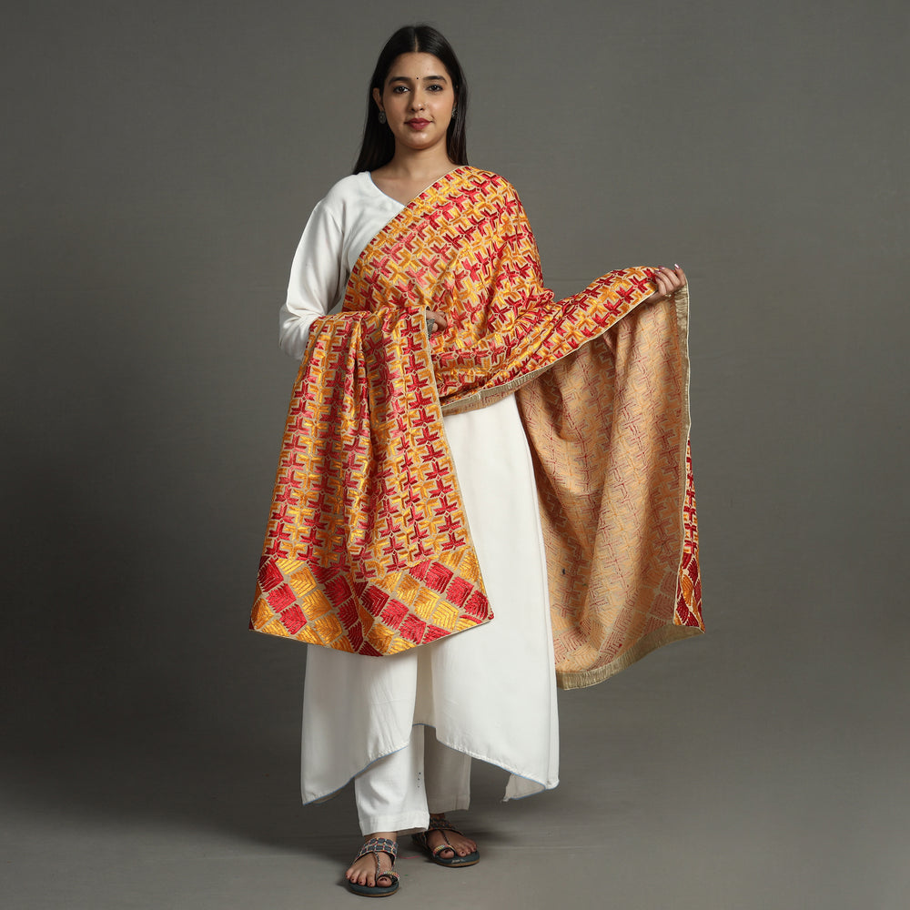 Phulkari Embroidered Dupatta