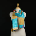 Bengal Kantha Handwork Patchwork Reversible Silk Stole 206