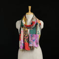 Bengal Kantha Handwork Patchwork Reversible Silk Stole 207